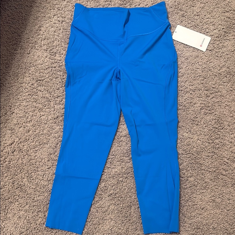 NWT Lululemon Vibrant Blue High-Waisted Leggings